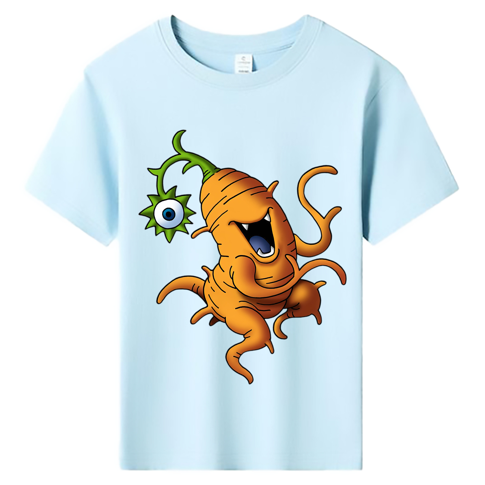 （画像用） ドラゴンクエスト Doragon Kuesuto Dragon Quest 綿100％キッズTシャツ（フロントプリント）